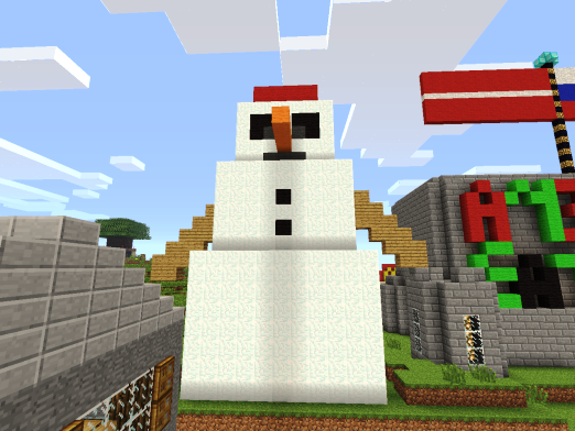 Come fare un pupazzo di neve a Minecraft?